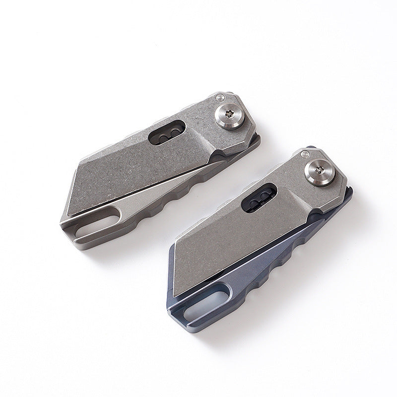 Titanium Mini Folding Keychain Knife