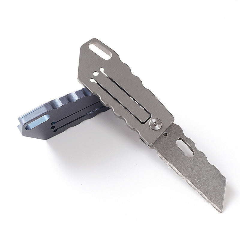 Titanium Mini Folding Keychain Knife