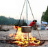 Camping outdoor campfire tripod hanging pot picnic fire bracket aluminum alloy tripod camping supplies
