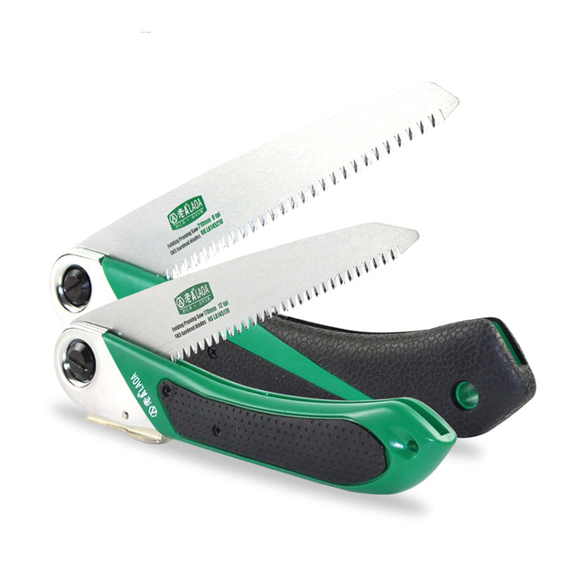 Quick folding hand saw