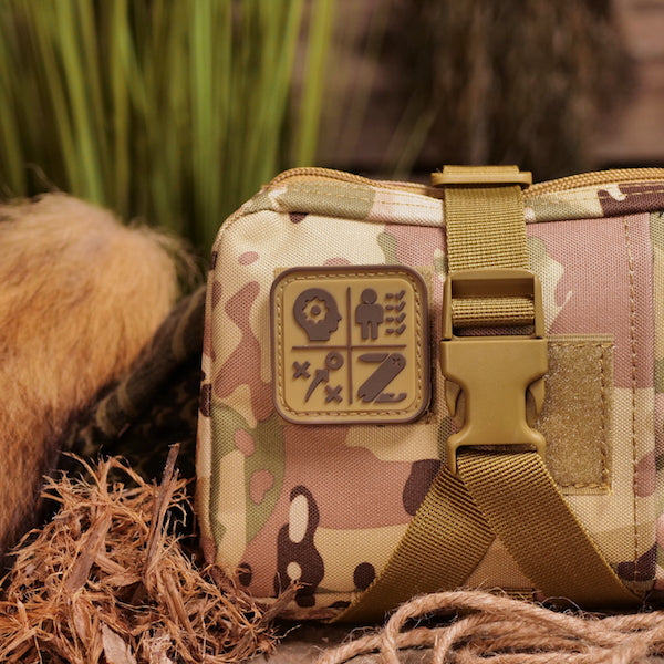 Survival Compass Patch: Orange