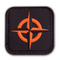 Survival Compass Morale Patch (Orange on Black)