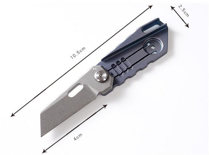 Titanium Mini Folding Keychain Knife