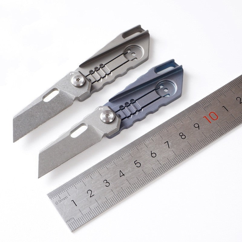 Titanium Mini Folding Keychain Knife